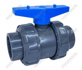 Кран шаровый d75 (уплотнение TPV, остальное EPDM) с муфтовым окончанием AQUAVIVA